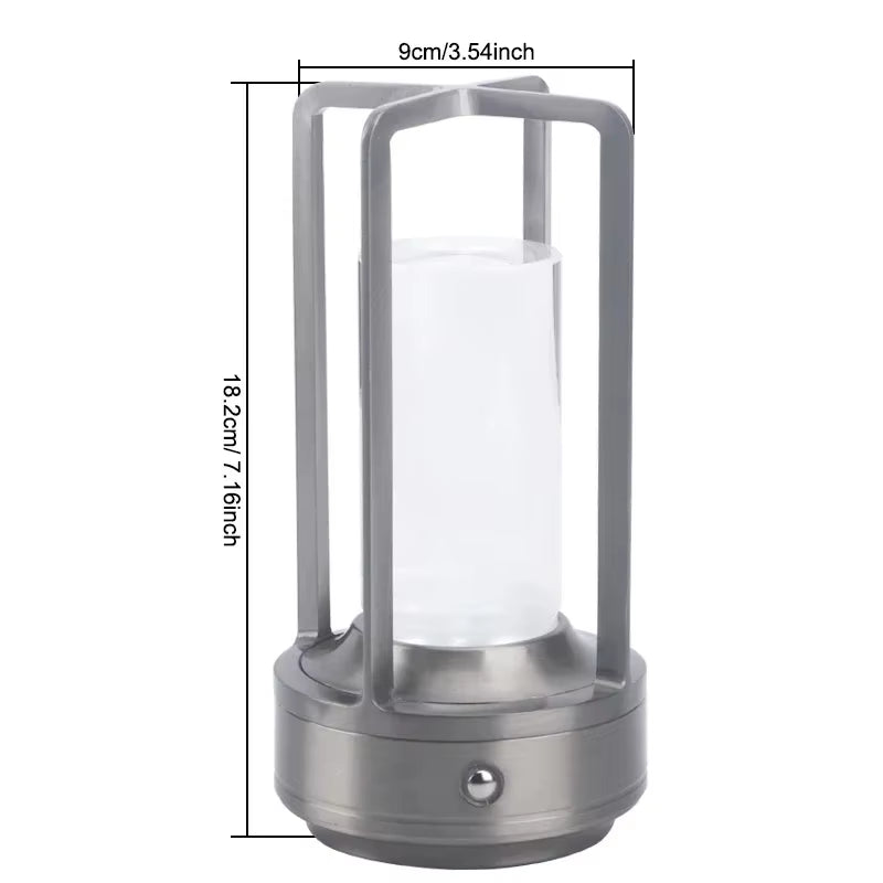 Night Light Black Gold Silver Table Lamp Touch USB Charging Ambient Light Suitable for Bedrooms Living Rooms