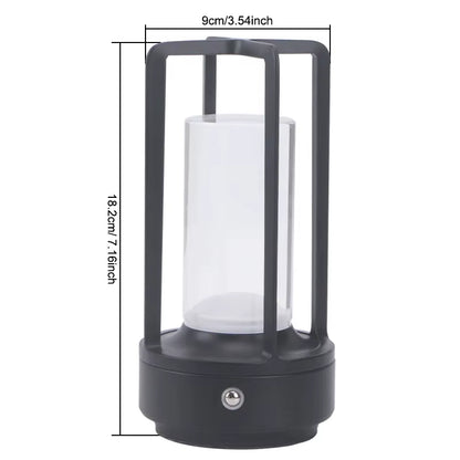 Night Light Black Gold Silver Table Lamp Touch USB Charging Ambient Light Suitable for Bedrooms Living Rooms